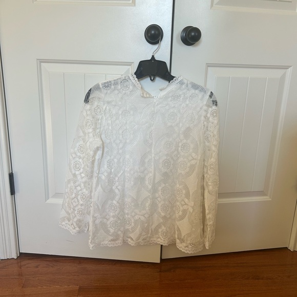 Elegant White Lace Women's Top - Picture 6 of 7